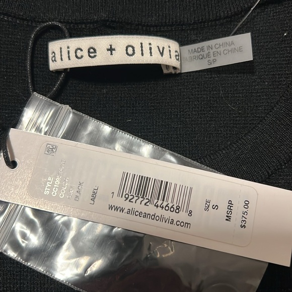 New Alice + Olivia 2 piece Black Shrug Sweater Set -Size S - Picture 8 of 8